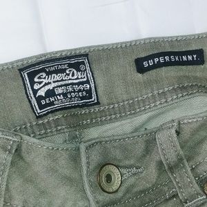 EUC Super Dry Super skinny denim. Grey. Stretch.